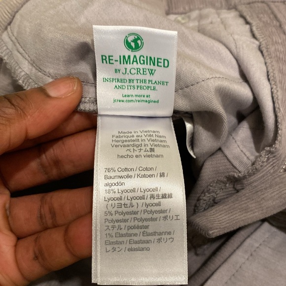 NEW J. Crew Gray Vintage Slim Straight Corduroy Pants Size 28 Preppy Casual Work - Picture 11 of 12